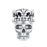S925 Sterling Silber Halloween Ornament Totenkopf DIY Perlen