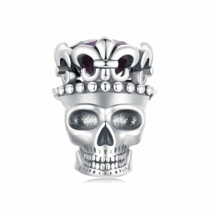 S925 Sterling Silber Halloween Ornament Totenkopf DIY Perlen – Bild 1