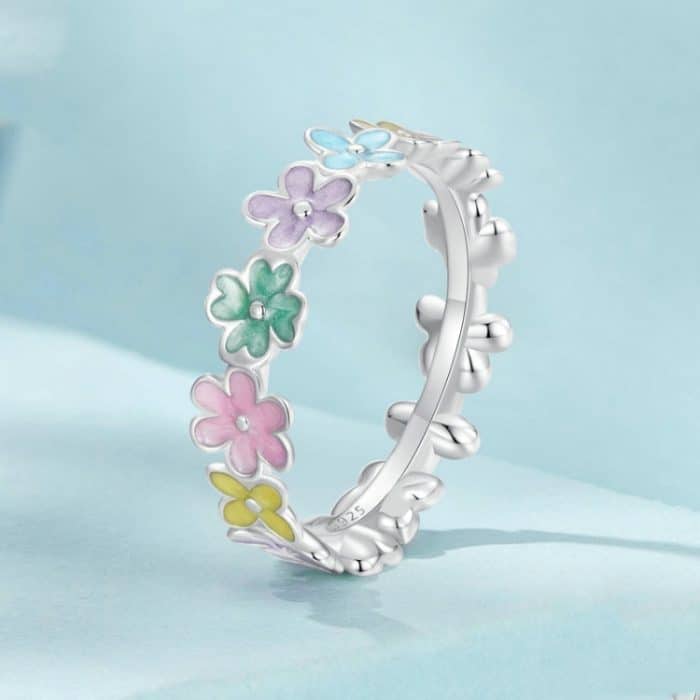 Ring aus S925-Sterlingsilber mit platiniertem Farbdopamin – Bild 2