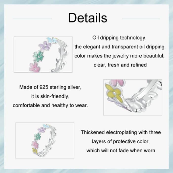 Ring aus S925-Sterlingsilber mit platiniertem Farbdopamin – Bild 4