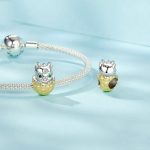 S925 Sterling Silber vergoldet Neujahr Sternzeichen Niedliche Drachenei DIY Perlen – Bild 4