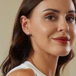 Tropfenförmige Damenohrringe aus S925-Sterlingsilber, platiniert – Bild 6