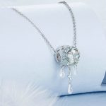 S925 Sterling Silber Stern Mond Traumfänger Quaste DIY Perlen – Bild 2