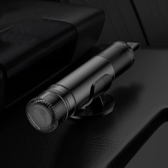 TBD0604445801.jpg Autoglas-Sicherheitshammer, multifunktionales Notfall-Fluchtwerkzeug, Gray, Silver, Red, Black – Bild 1