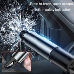 Autoglas-Sicherheitshammer, multifunktionales Notfall-Fluchtwerkzeug, Gray, Silver, Red, Black – Bild 8