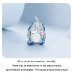 S925 Sterling Silber platinierte bunte Pfauen-DIY-Perlen – Bild 4