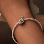 S925 Sterling Silber platinierte rosa Schwanenrose DIY Perlen – Bild 6