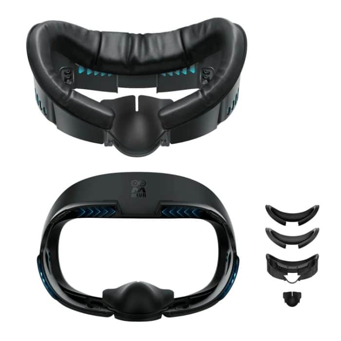 AMVR Q3FC1 Für Meta Quest3 Maske Eisseide Atmungsaktives Ledermaterial – Bild 1