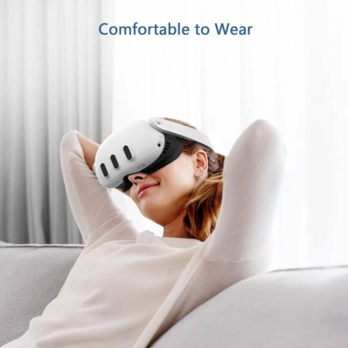 AMVR Q3FC1 Für Meta Quest3 Maske Eisseide Atmungsaktives Ledermaterial – Bild 14