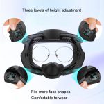 AMVR Q3FC1 Für Meta Quest3 Maske Eisseide Atmungsaktives Ledermaterial – Bild 4