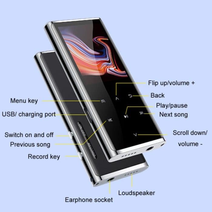 M27 1,8 Zoll Bluetooth MP3/MP4 Musik-Player E-Book-Recorder, 4GB, 8GB, 16GB, 32GB – Bild 6