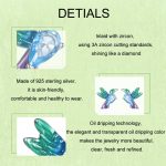 S925 Sterling Silber platinierte Vogel-Tier-Ohrringe für Damen – Bild 4