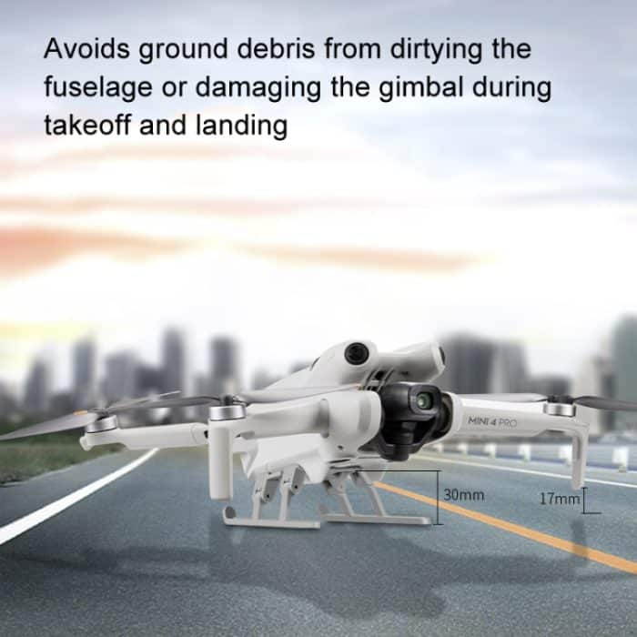 Für DJI Mini 4 Pro Landing Gear Base Gimbal Protector Folding Booster Kickstand – Bild 4