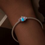 S925 Sterling Silber platiniert, leuchtender Farbverlauf, lila Schmetterling, DIY-Perlen – Bild 6