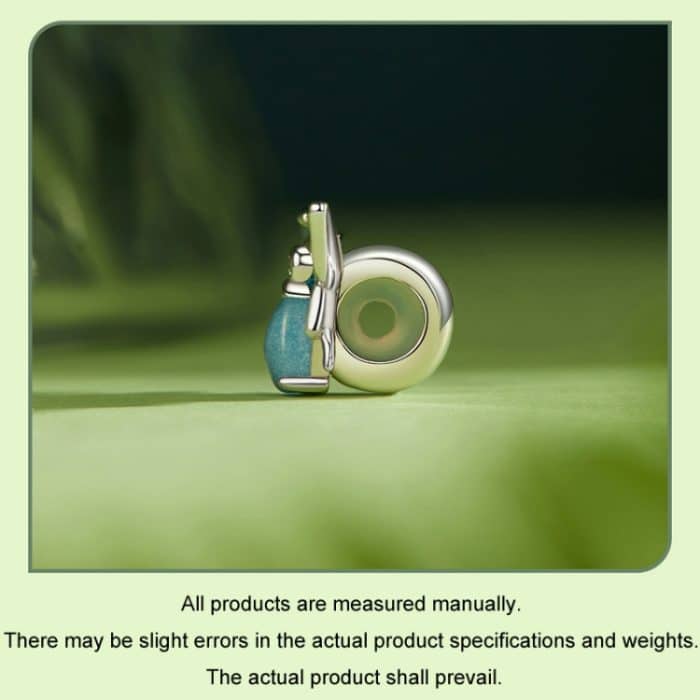 S925 Sterling Silber Zirkon leuchtend blau Farbverlauf Biene Silikon DIY Perlen – Bild 4