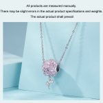 S925 Sterling Silber platiniert Zirkon Kugel Blume DIY Perlen – Bild 4