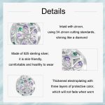 S925 Sterling Silber platinierte hohle Blumenreben-DIY-Perlen – Bild 4