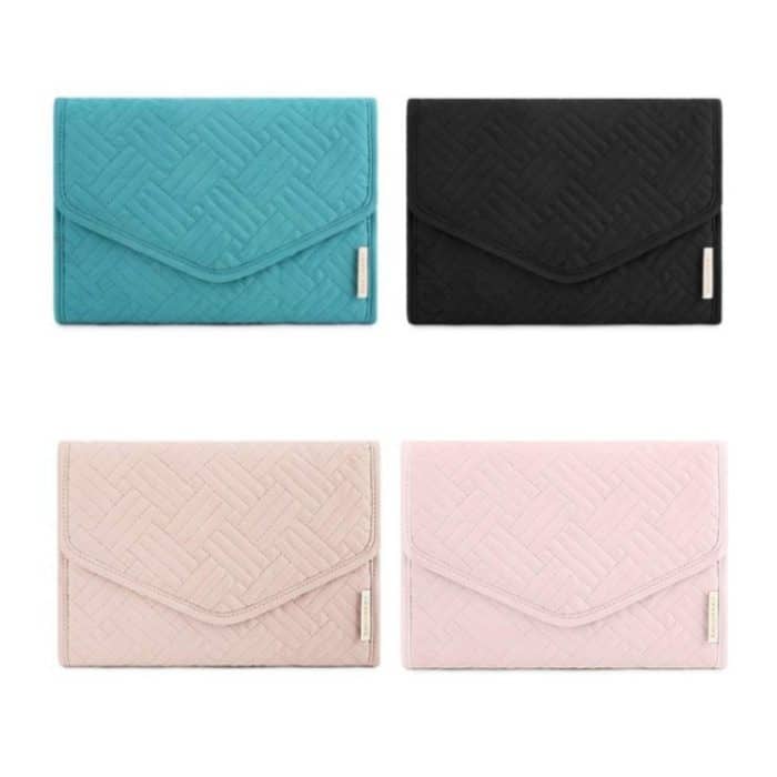 Tragbare, faltbare Aufbewahrungstasche für Reiseschmuck – Bild 2