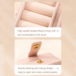 Mini-Ringbox, tragbare Schmuckschatulle, PU-Leder, Ohrring-Schmuck-Aufbewahrungsbox – Bild 5