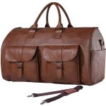 Große Kapazität, faltbare Reisetasche, Outdoor-Fitnesstasche mit Schuhfach, Brown, Black, Grey, Dark Brown