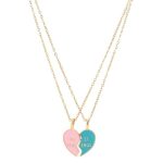 BEST FRIEND Love Lockbone Chain Passende Herz-Anhänger-Freundschaftskarten-Halskette