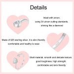 S925 Sterling Silber platiniert White Shell Love Verstellbarer offener Ring – Bild 4
