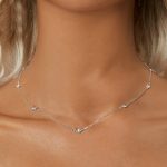 S925 Sterling Silber platinierte Schmetterlings-Schlüsselbeinkette für Frauen – Bild 5