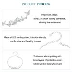 S925 Sterling Silber platiniertes Armband mit fliegenden Schmetterlingsnähten – Bild 5