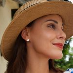 S925 Sterling Silber platinierte weiße Muschel-Liebesohrringe – Bild 6