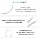 Dreischichtiges, dünnes Damenarmband aus S925-Sterlingsilber, platiniert – Bild 5