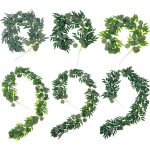 Künstliches Grün, Eukalyptusblätter, Weinreben, Simulation, Rattan, Heimdekoration, 1m Eucalyptus Gray White, 1m Eucalyptus Green, 2m Eucalyptus Gray White, 2m Eucalyptus Green, 1m Eucalyptus+5 Leaves Willow Gray White, 1m Eucalyptus+5 Leaves Willow Gr... – Bild 2