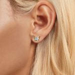 S925 Sterling Silber platinierte Schmetterlings-Ohrringe mit Farbverlaufsemail – Bild 5