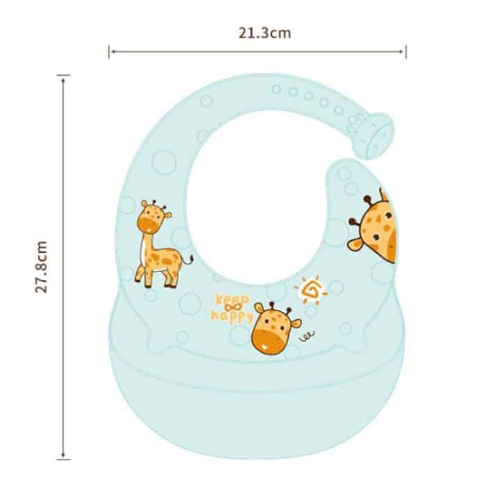 Baby Anti-Schmutz-Ess-Lätzchen, wasserdichtes Silikon, Säuglings-Hilfsfutter-Lätzchen, Sabber-Handtuch – Bild 3