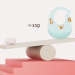 Baby Anti-Schmutz-Ess-Lätzchen, wasserdichtes Silikon, Säuglings-Hilfsfutter-Lätzchen, Sabber-Handtuch – Bild 7