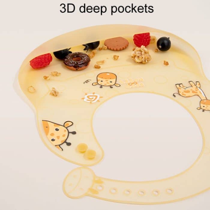 Baby Anti-Schmutz-Ess-Lätzchen, wasserdichtes Silikon, Säuglings-Hilfsfutter-Lätzchen, Sabber-Handtuch – Bild 8