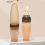 Säuglings-Silikon-Reispastenlöffel, Quetschfütterung, weiche Schaufel, Baby-Ergänzungsnahrungsgeschirr – Bild 2