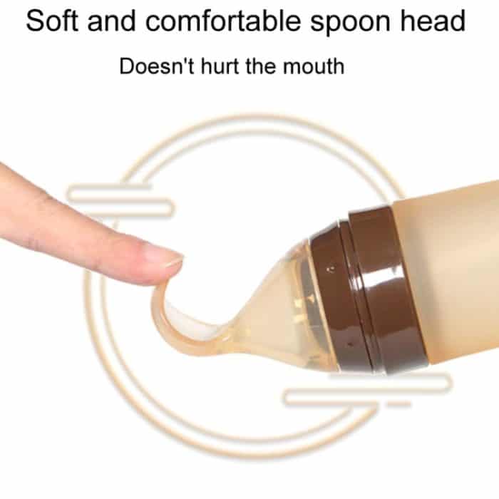 Säuglings-Silikon-Reispastenlöffel, Quetschfütterung, weiche Schaufel, Baby-Ergänzungsnahrungsgeschirr – Bild 4