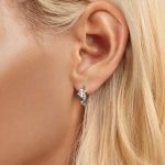 S925 Sterling Silber platinierter Punk-Stil-Gürtel mit fünfzackiger Stern-Ohrschnalle – Bild 5