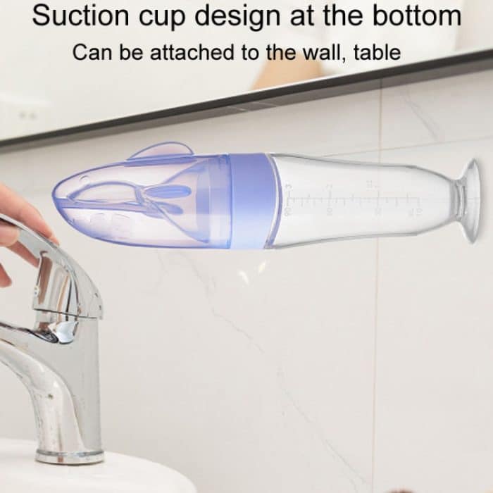 Baby-Silikonflasche, zusammendrückbarer Futterlöffel, ergänzende Flaschenfütterung für Kinder – Bild 7