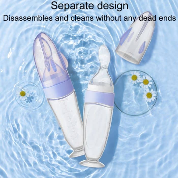 Baby-Silikonflasche, zusammendrückbarer Futterlöffel, ergänzende Flaschenfütterung für Kinder – Bild 9