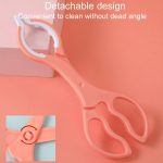 Multifunktionaler, hitzebeständiger Flaschenclip, rutschfeste, abnehmbare Schnullerklemme für Babys – Bild 9