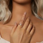 S925 Sterling Silber platinierter Liebes-Moissanit-Ring – Bild 5