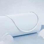 Einfache Halskette mit platinierter Schlangenknochenkette aus S925-Sterlingsilber – Bild 3