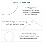 Einfache Halskette mit platinierter Schlangenknochenkette aus S925-Sterlingsilber – Bild 5