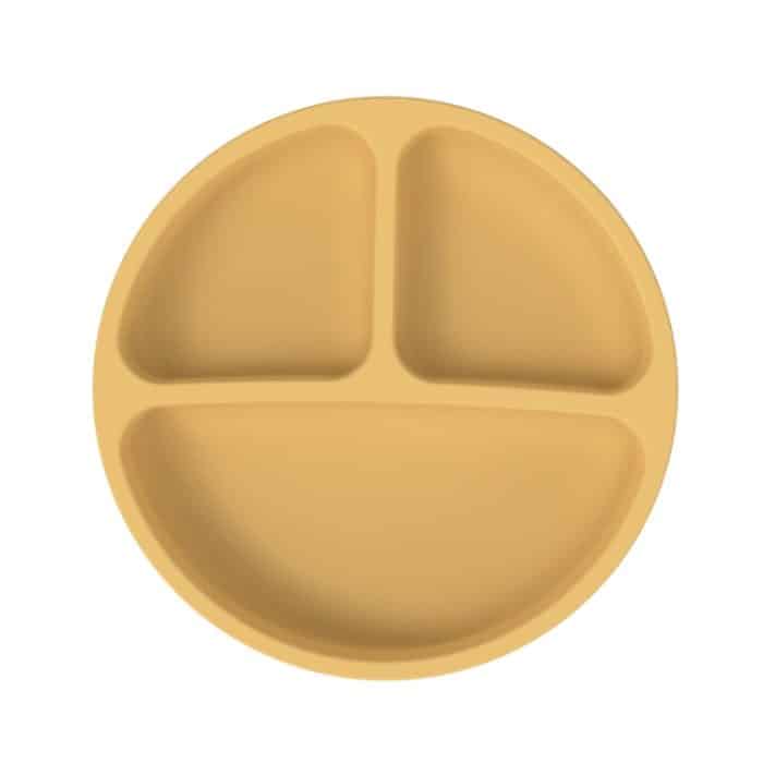 3 Fächer Baby-Silikon-Saugnapfplatte Kinder-Ergänzungsnapf – Bild 1