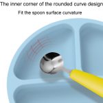 3 Fächer Baby-Silikon-Saugnapfplatte Kinder-Ergänzungsnapf – Bild 4