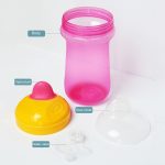 300 ml Baby Lernen Trinkbecher Kinder Tragbare Wasserflaschen mit großer Kapazität – Bild 7