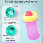 300 ml Baby Lernen Trinkbecher Kinder Tragbare Wasserflaschen mit großer Kapazität – Bild 8