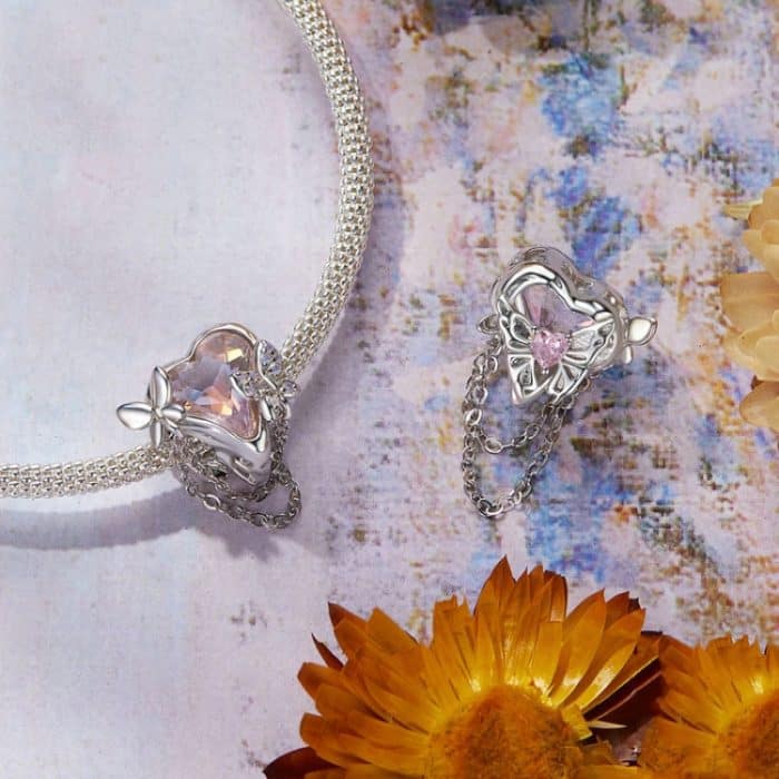 S925 Sterling Silber Schmetterling Tanz Quaste Opal DIY Perlen – Bild 3