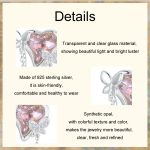 S925 Sterling Silber Schmetterling Tanz Quaste Opal DIY Perlen – Bild 4